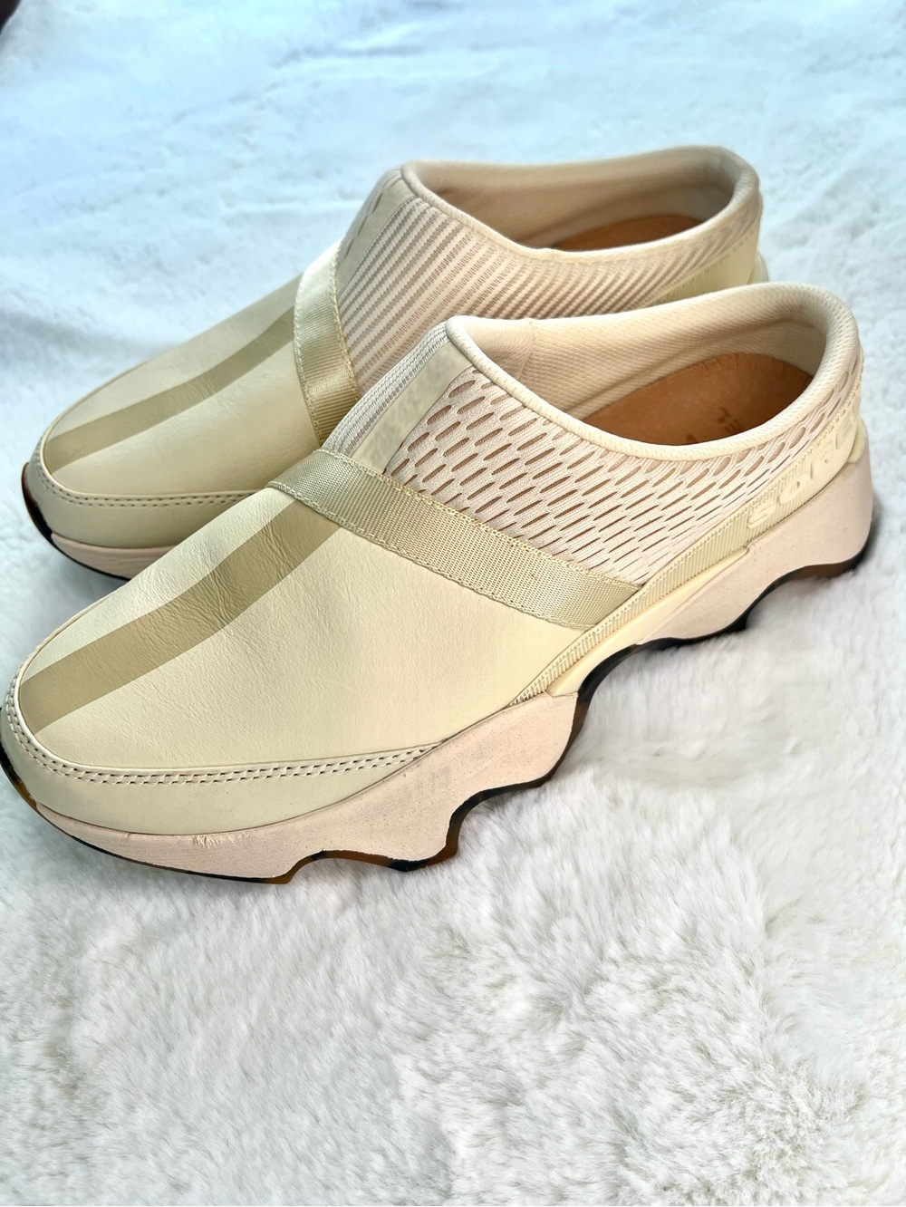 SOREL Kinetic Impact II Mule Sneakers Honey White Ceramic Size 9 - Picture 15 of 16